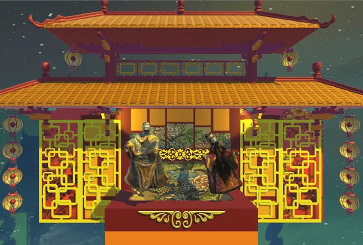 3D Platform Model of Glove Puppetry