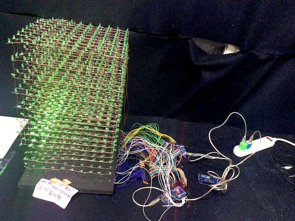 3D Green Man construction 3