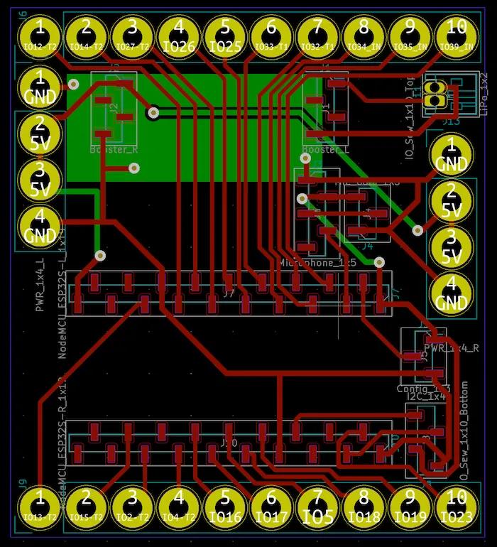 ESP32 receiver PCB