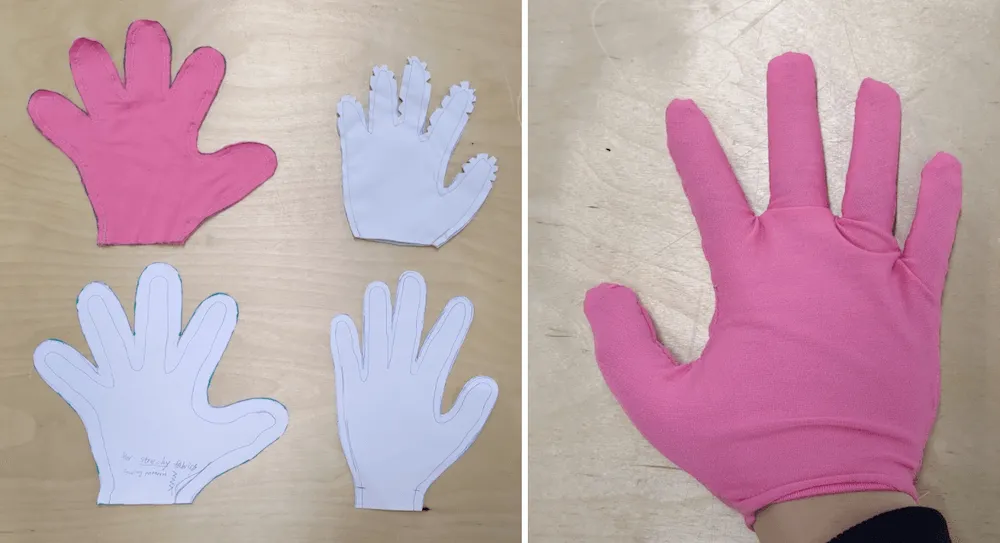 Pink glove pattern 1