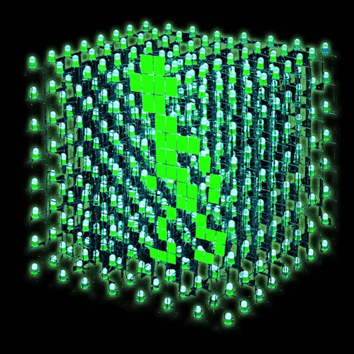 Figure 1C. 3D simulated green man