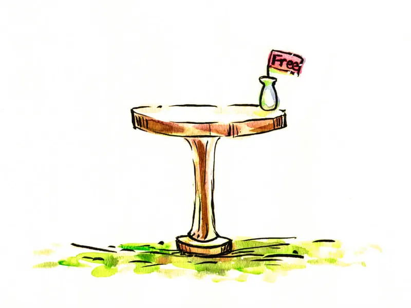 Lucky Dining Table painting