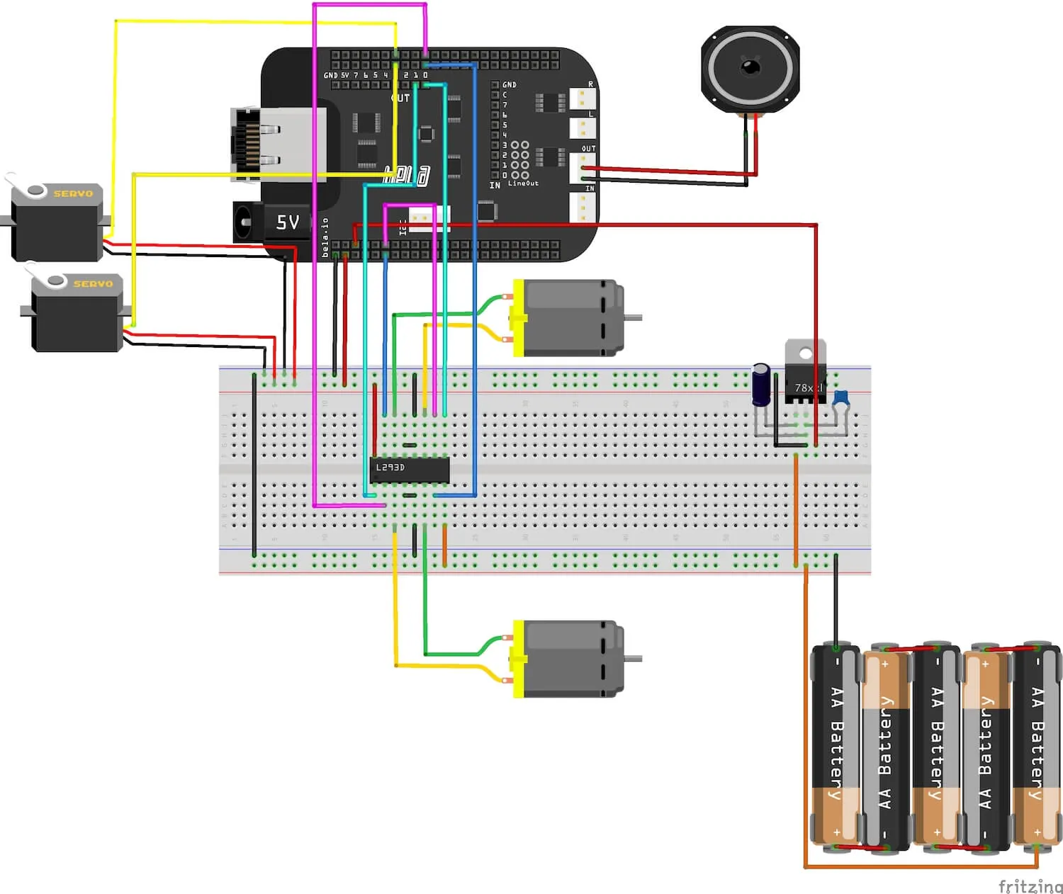 Bela board pin connection