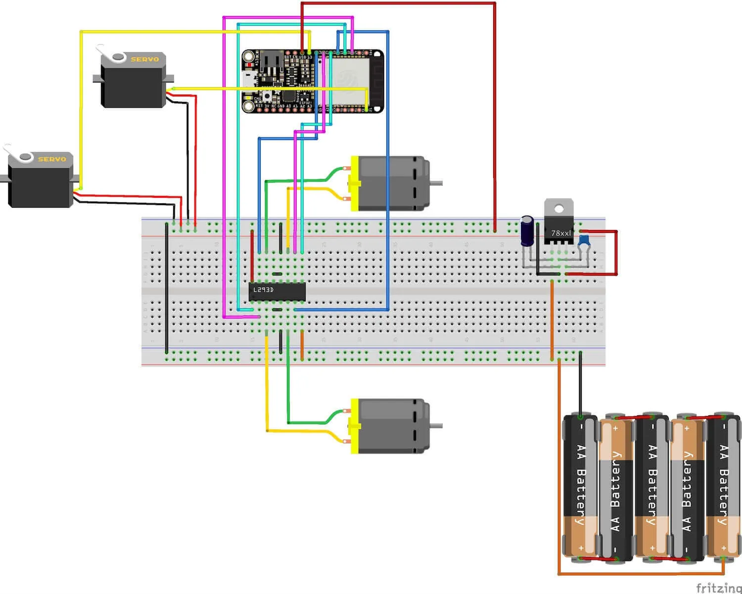 ESP32 pin connection