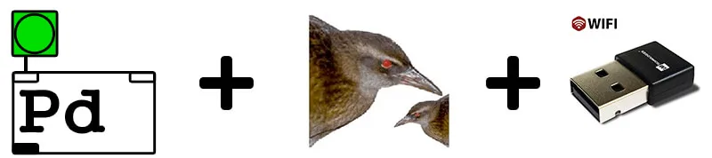 Pure Data, Wekinator, USB WiFi flow